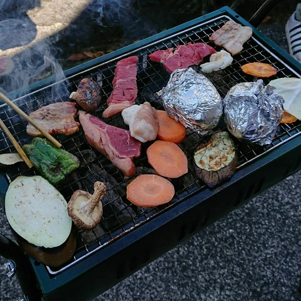 田舎のお庭でBBQ～|とまと🍅さん