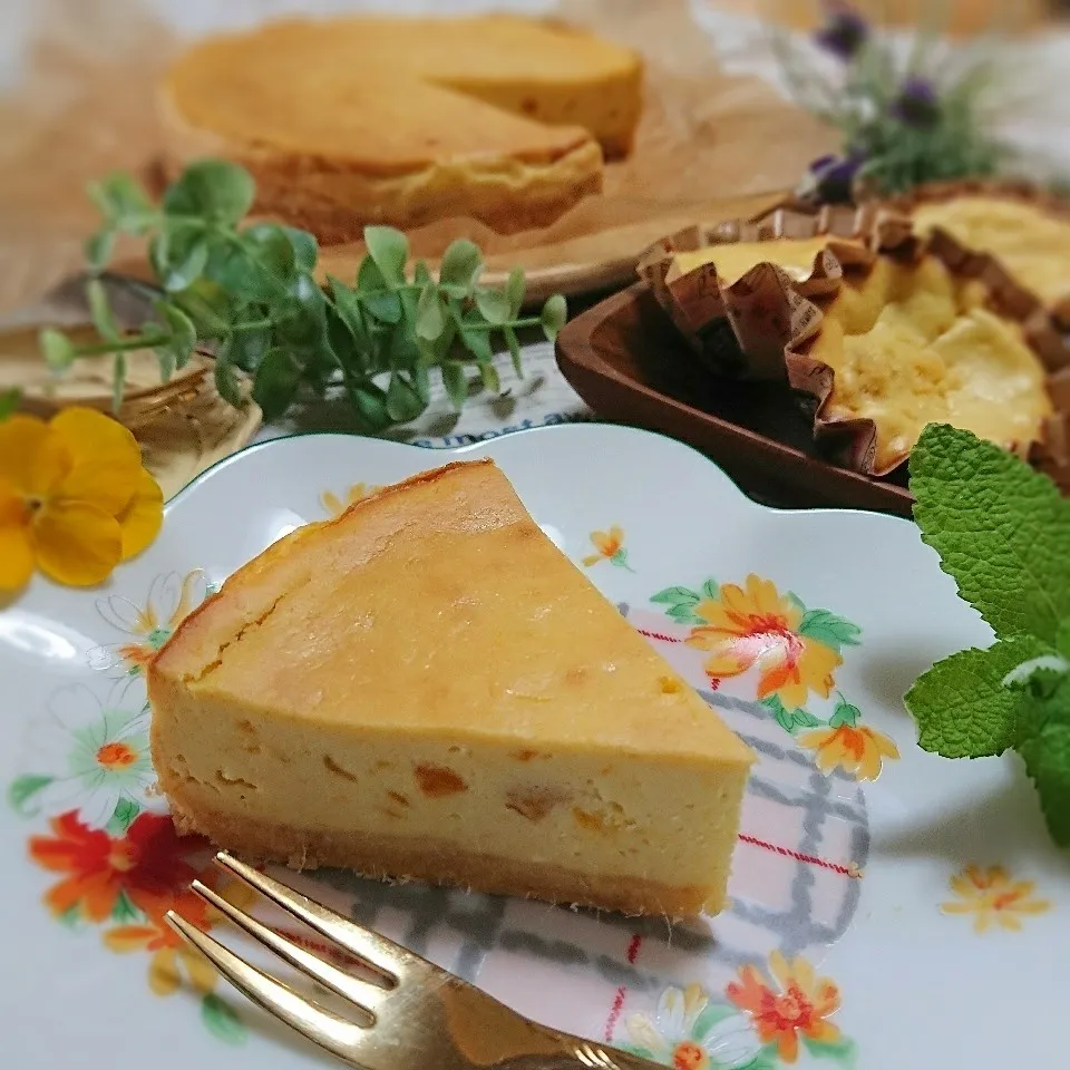 ＊～ドライマンゴーdeチーズケーキ🧀～＊|とまと🍅さん