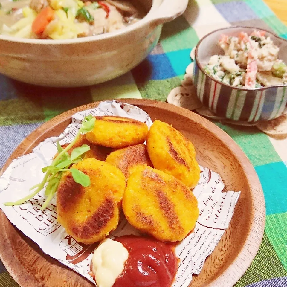 Snapdishの料理写真:りかこさんの☆おから人参ナゲット🥕|とまと🍅さん