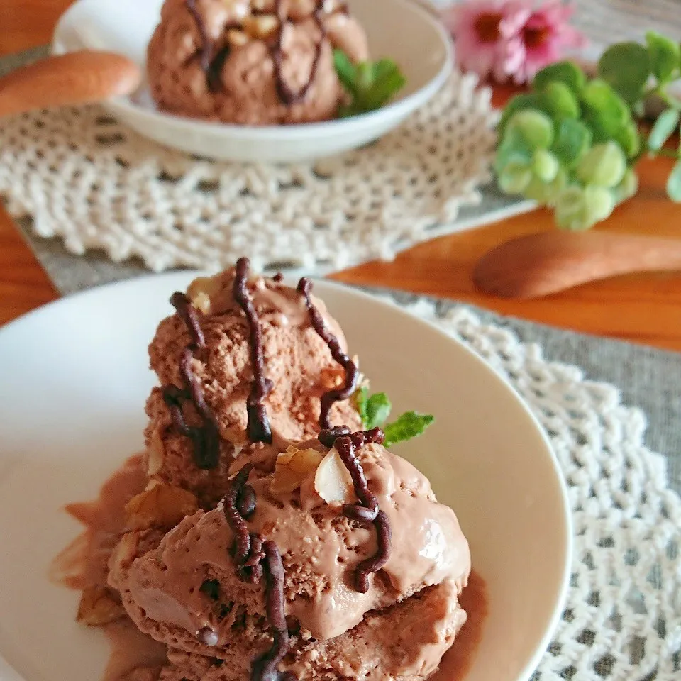 TOMOちゃんの🍫酒粕チョコアイス🍨|とまと🍅さん