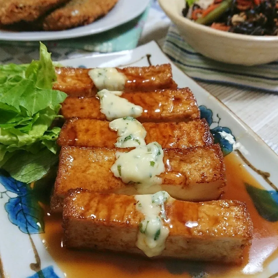 ma＊naさんの☆厚揚げの照り焼き和風チーズソース|とまと🍅さん