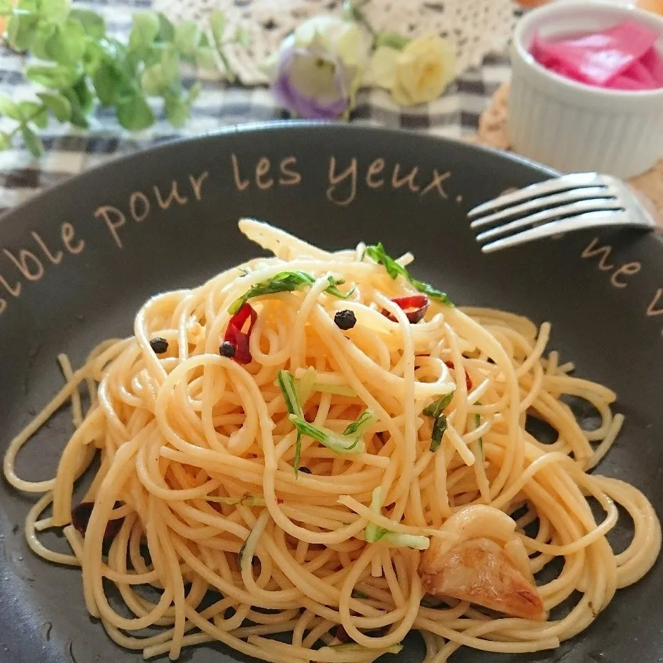 牡蠣のオイル漬けの残り～でペペロンチーノ🌶️|とまと🍅さん