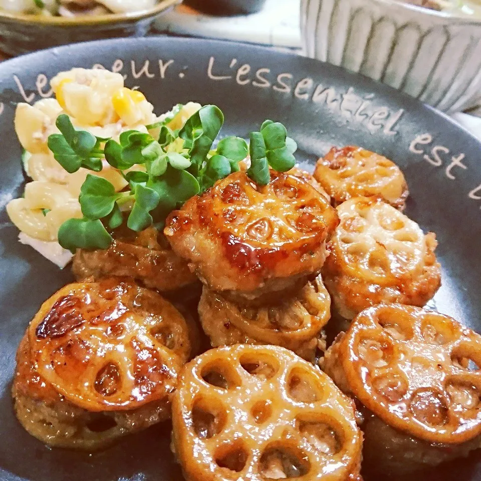 Snapdishの料理写真:かおちゃんの☆蓮根はさみテリテリ照り焼き～🎶リピ中～|とまと🍅さん