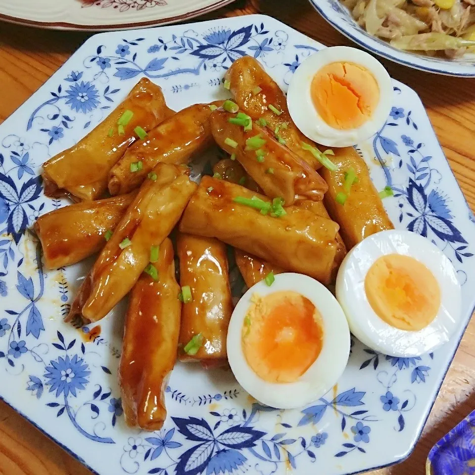 Snapdishの料理写真:ちたこさんちの☆餃子の皮でトッポギ～♪|とまと🍅さん