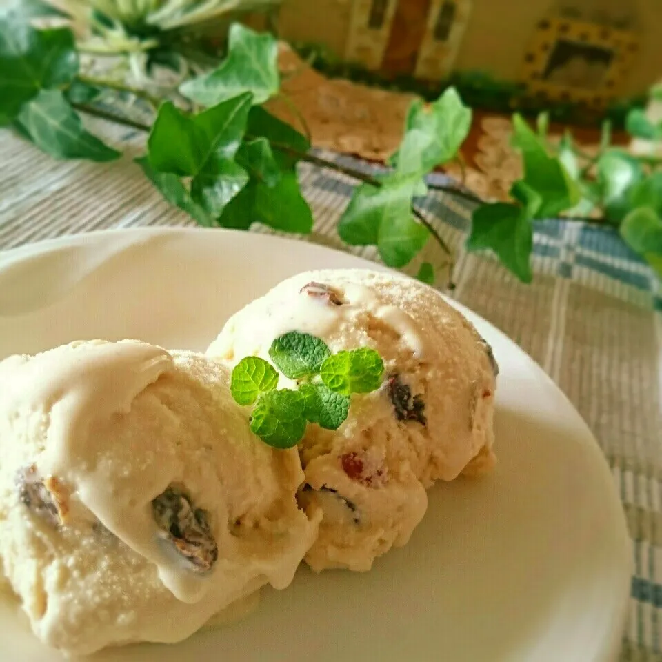 tetujinさんの☆ハーゲンダッツ風ラムレーズンアイス🍨|とまと🍅さん