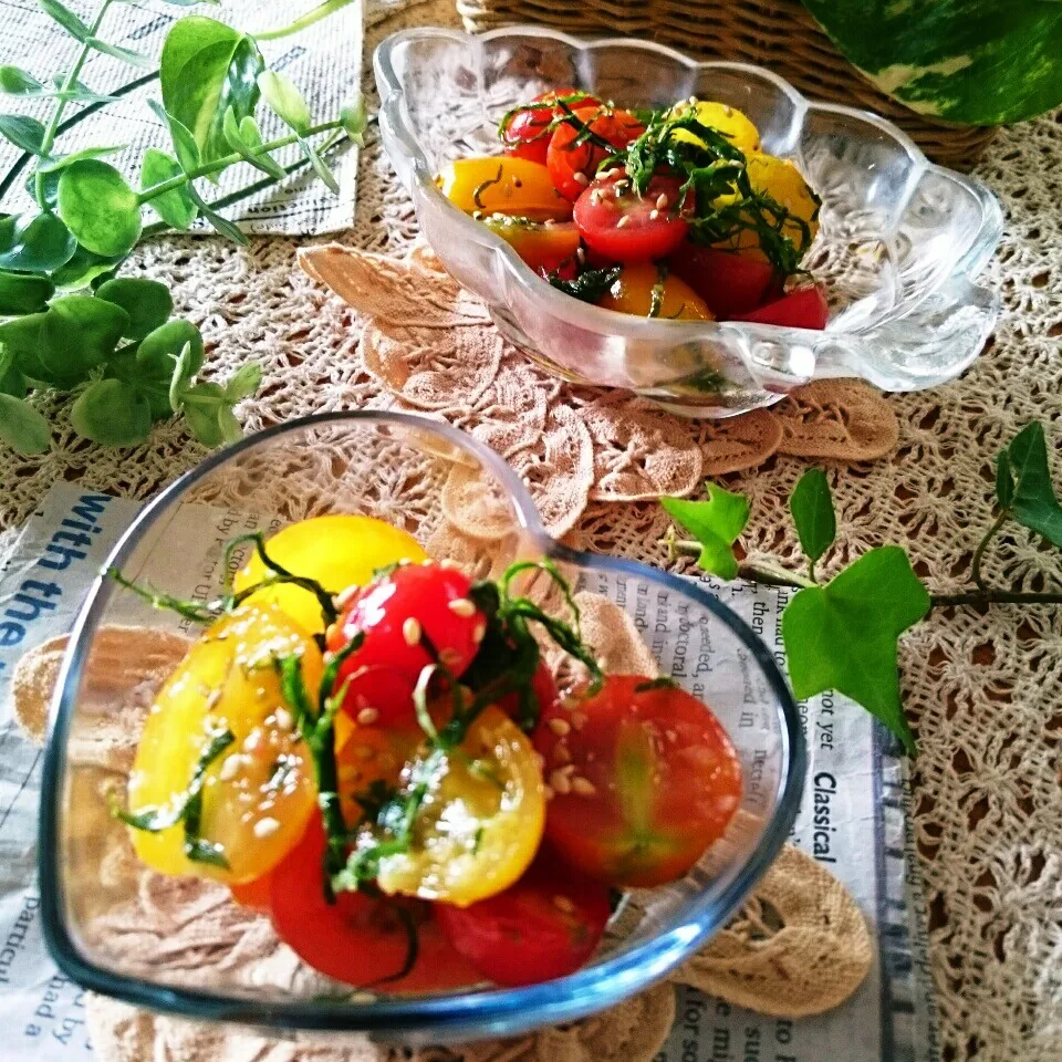 ☆ミニトマトと大葉のナムル🍅|とまと🍅さん