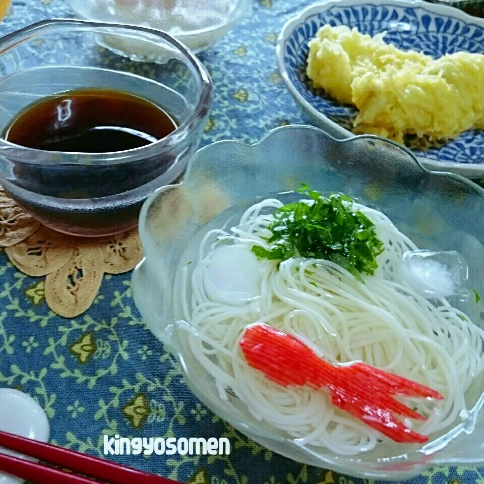 なほちゃんの☆金魚そうめん～🎐|とまと🍅さん