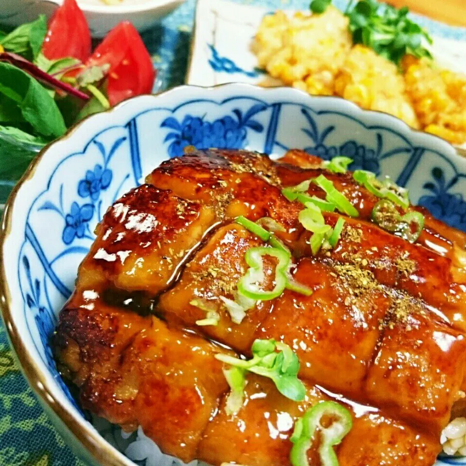 ちたこさんの☆お豆腐の蒲焼きde鰻定食風♪|とまと🍅さん