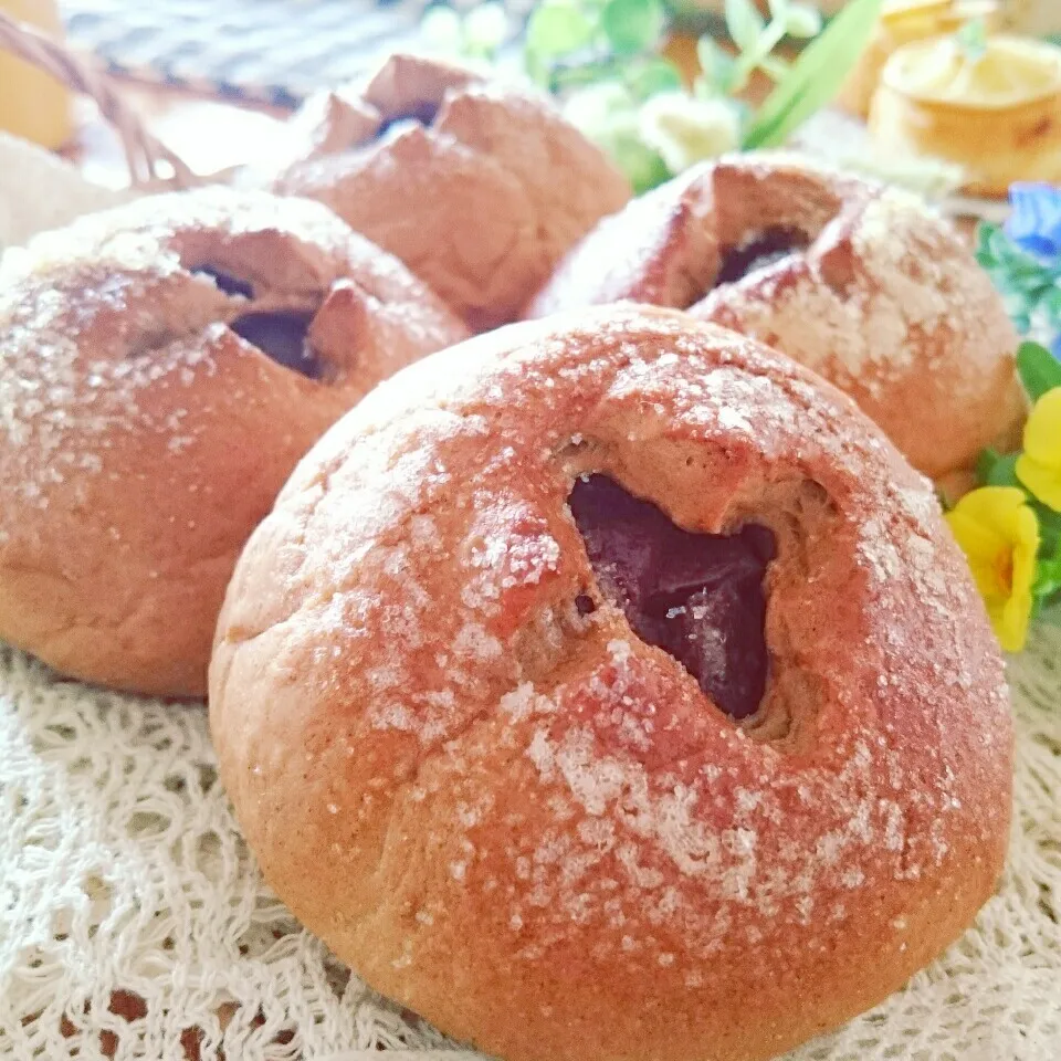 ペコちゃんさんの☆カフェシナモン風味のプチチョコパン🍫♪|とまと🍅さん