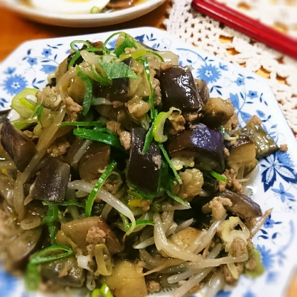 ＊～茄子とひき肉のネギ塩炒め～＊|とまと🍅さん