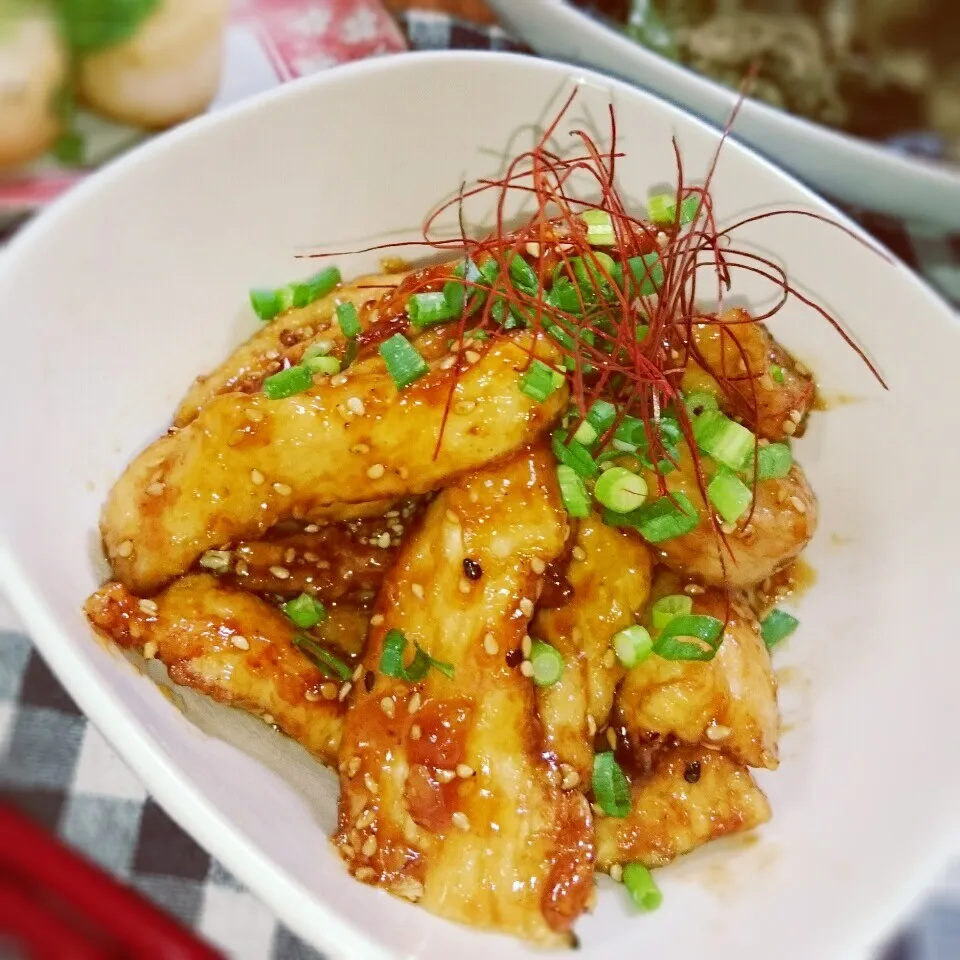 ななちさんの鶏むね肉の甘辛ネギマヨチキン～|とまと🍅さん