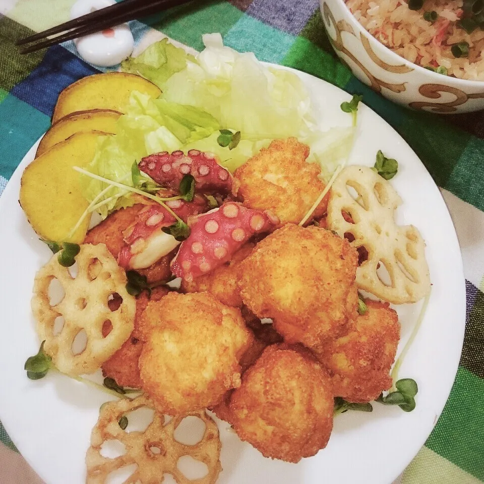 からビーさんの♪お豆腐明太マヨからあげくん～|とまと🍅さん