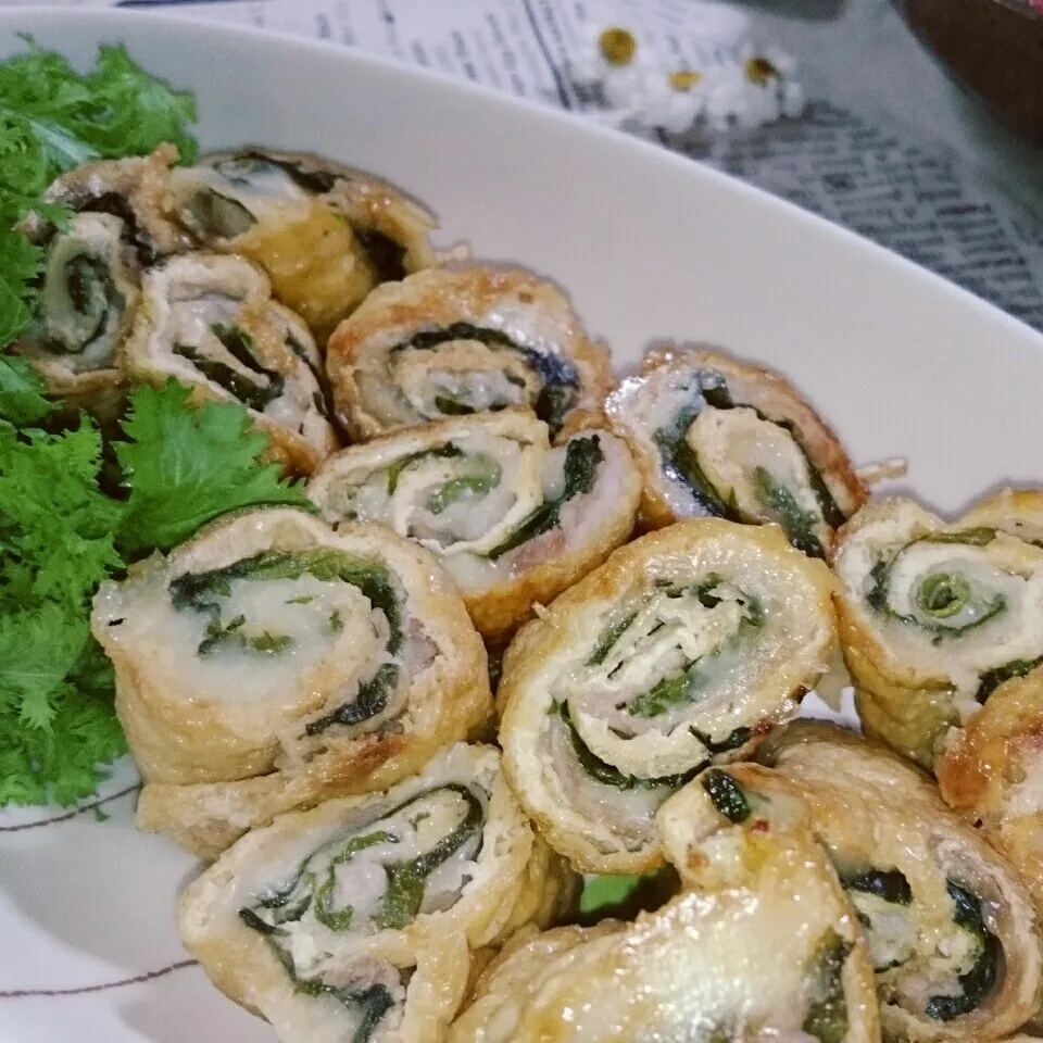 みみりんさんの😋油揚げと豚肉チーズ巻き～～✨|とまと🍅さん