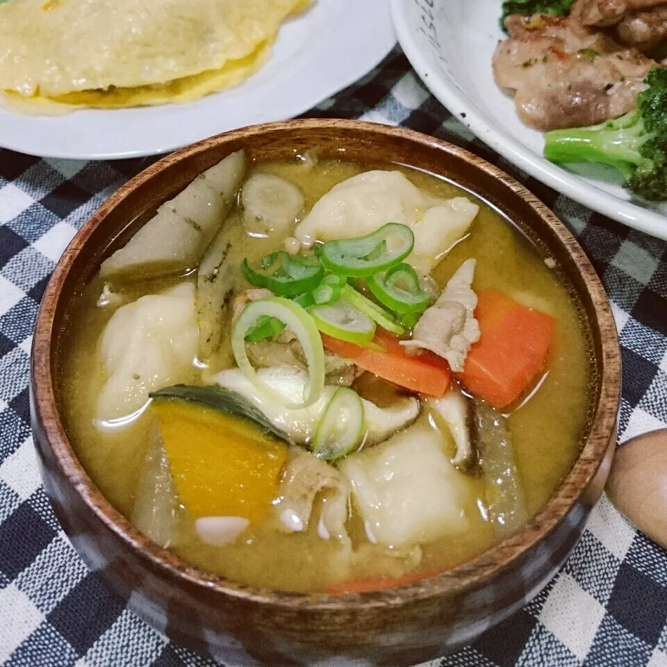 雨風食堂さんの野菜たっぷりすいとん(*´ω｀*)|とまと🍅さん