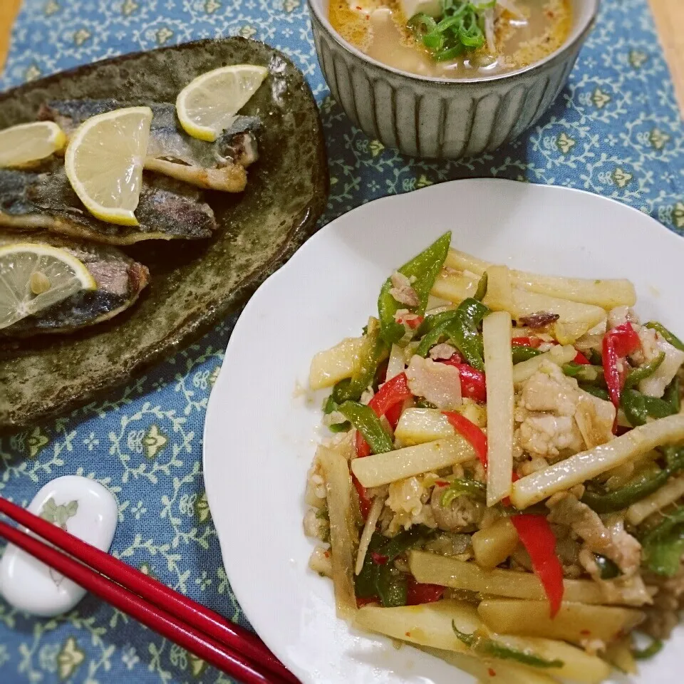 じゃがいもと豚肉のチンジャオ風～♪|とまと🍅さん