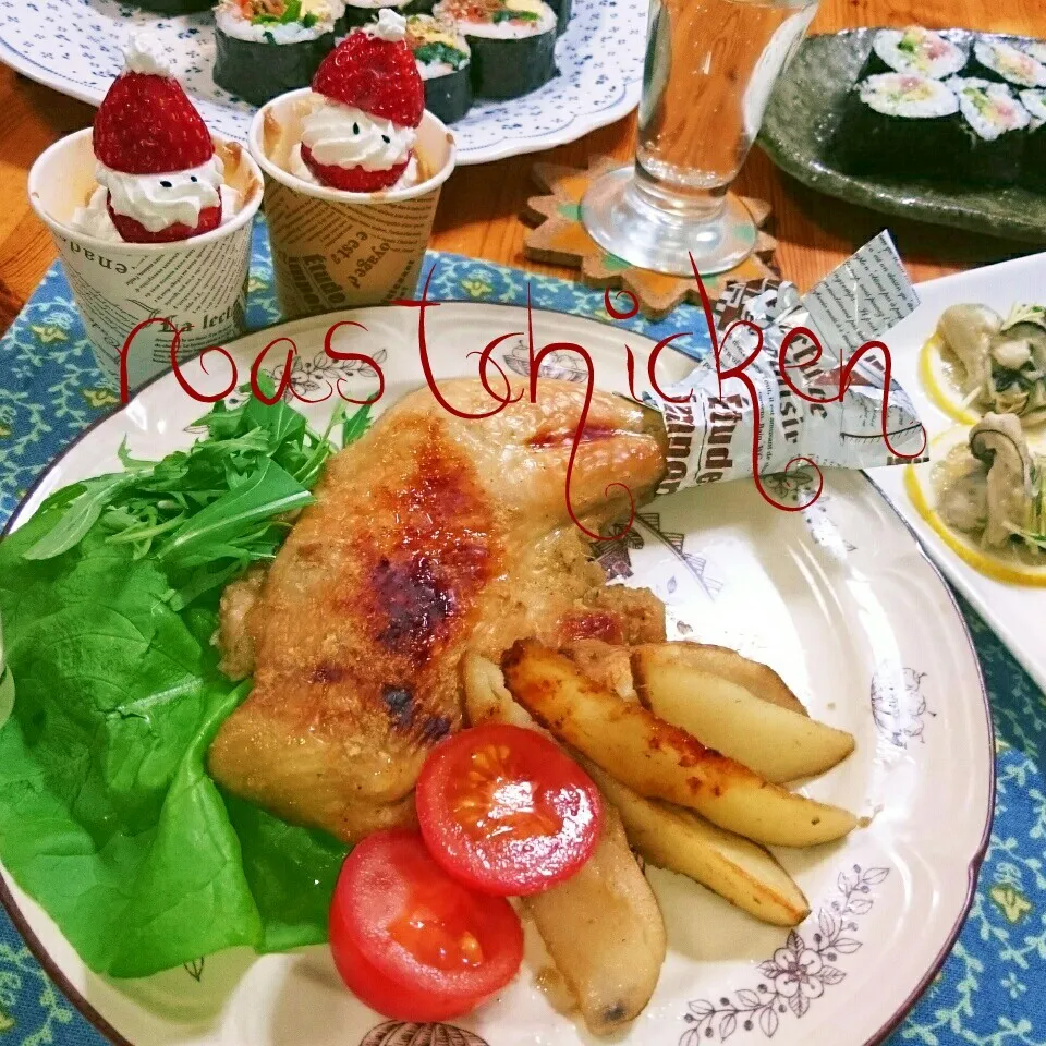 Snapdishの料理写真:ローラさんの🎄スパイシーローストチキン🎅|とまと🍅さん