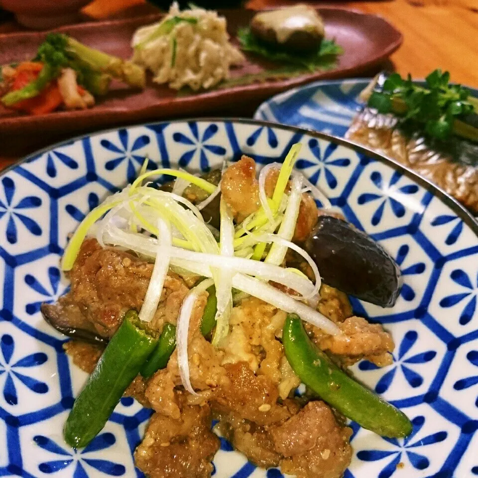 ☆揚げなすと豚肉のごま味噌和え☆|とまと🍅さん