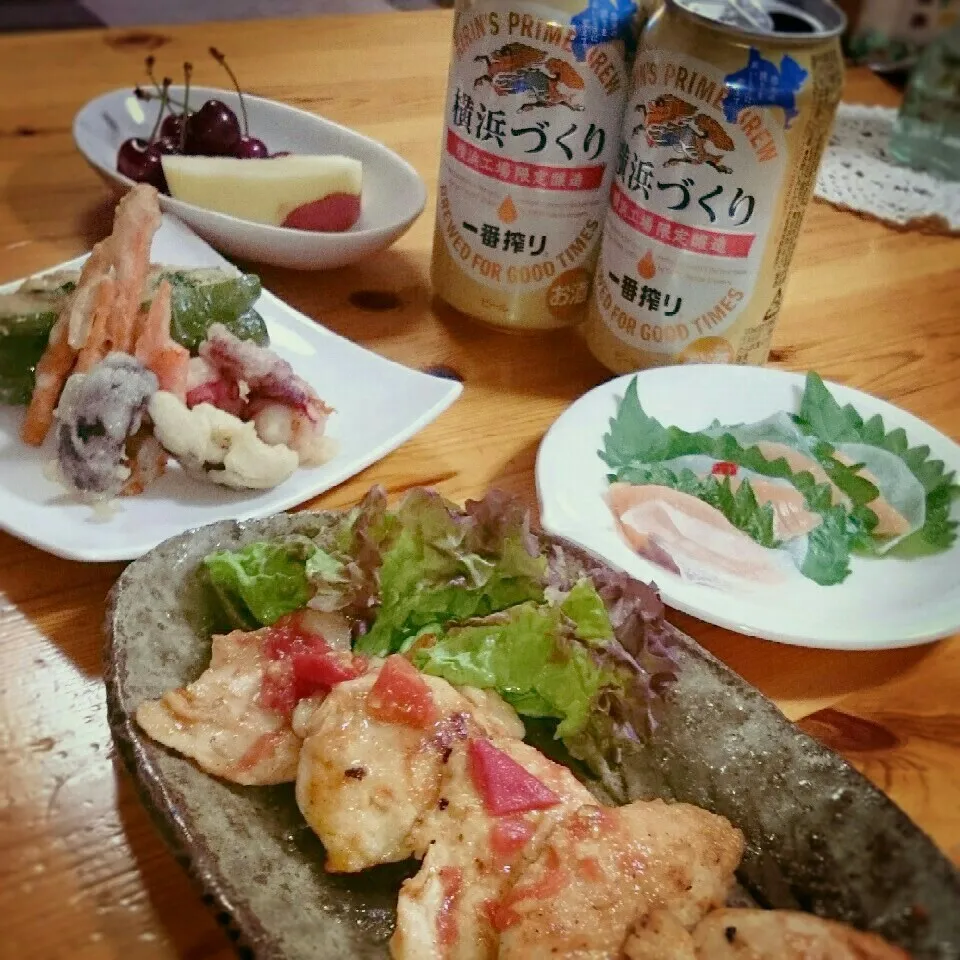 まねっこ♪鶏むね肉のソテー☆トマトソース💕|とまと🍅さん