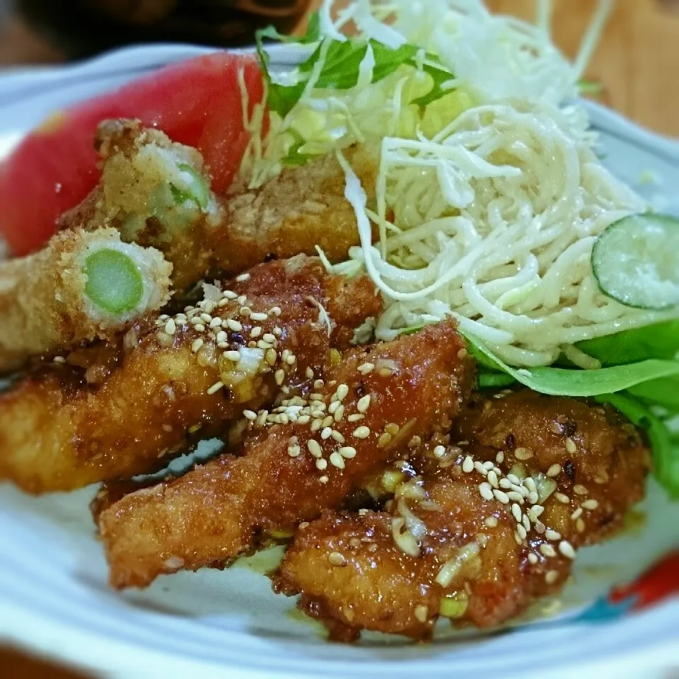 まねっこ♪ネギ味噌ソースのチキンカツ|とまと🍅さん