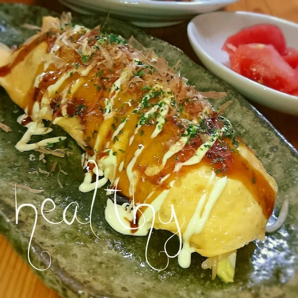 Snapdishの料理写真:とんぺい焼き風～オムキャベツ(*´∀｀)|とまと🍅さん