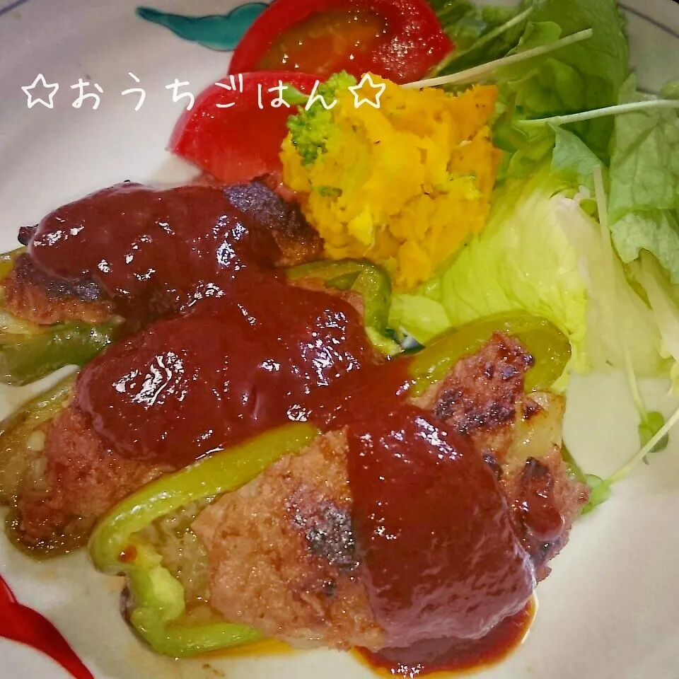 ピーマンの肉詰め|とまと🍅さん