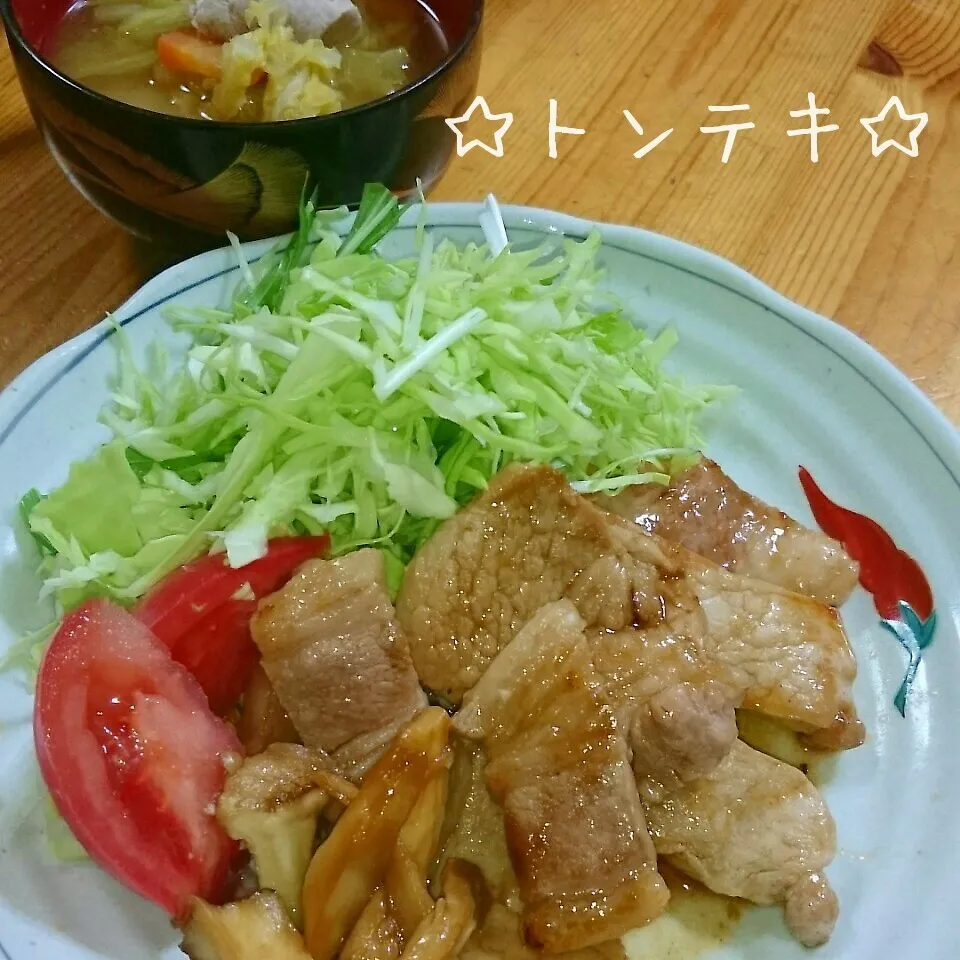 ☆タレでキャベツもモリモリ食べれちゃうトンテキ～☆|とまと🍅さん