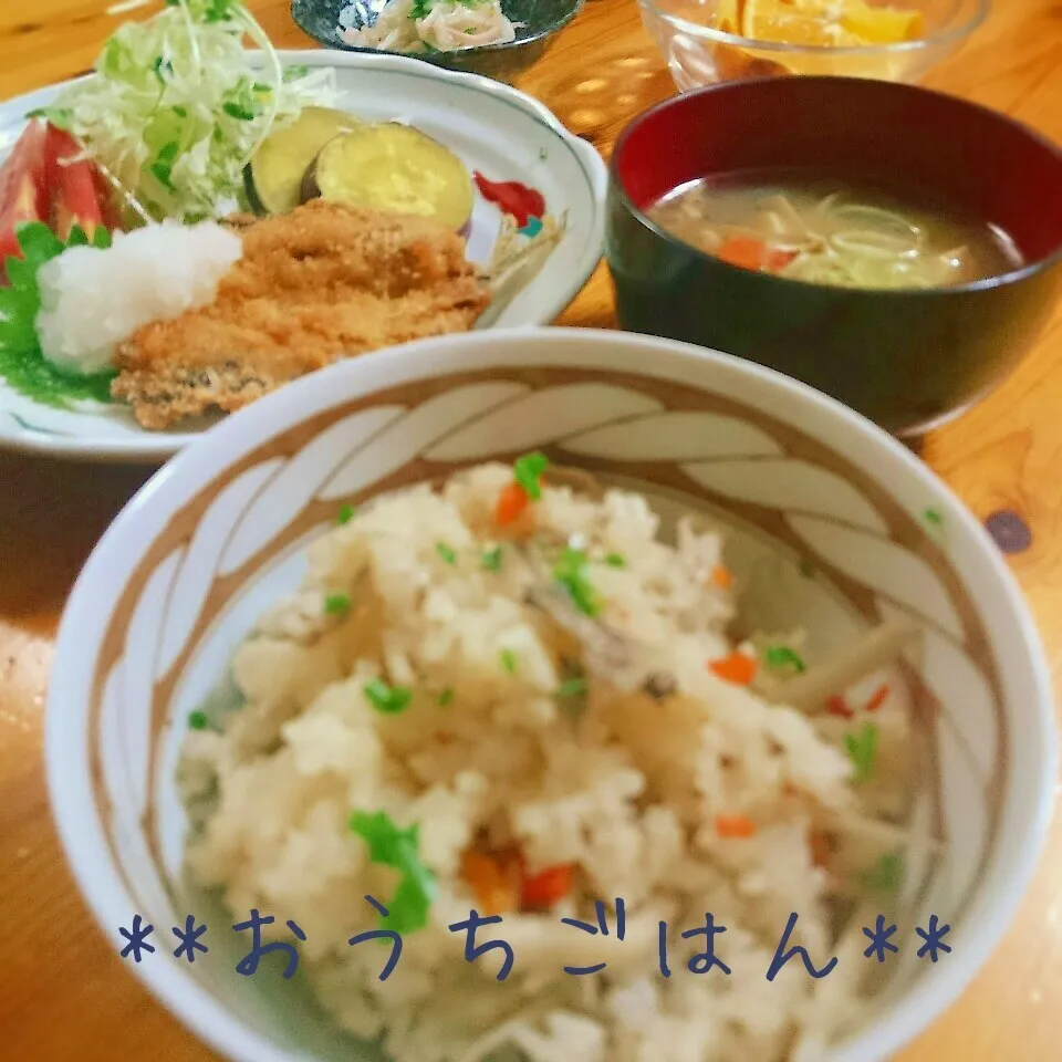 炊き込みご飯～舞茸ほぐしすぎちゃった？|とまと🍅さん