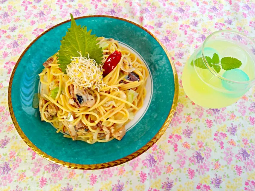 サバの和風パスタ#パスタ#ランチ#手料理#鯖缶|越智　佳子さん