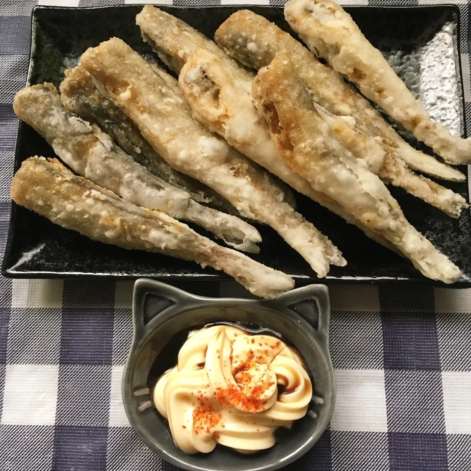 コマイの唐揚げ|しろくまさん