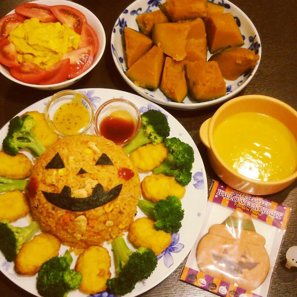 ハロウィン晩ご飯🌃🍴|Rieさん