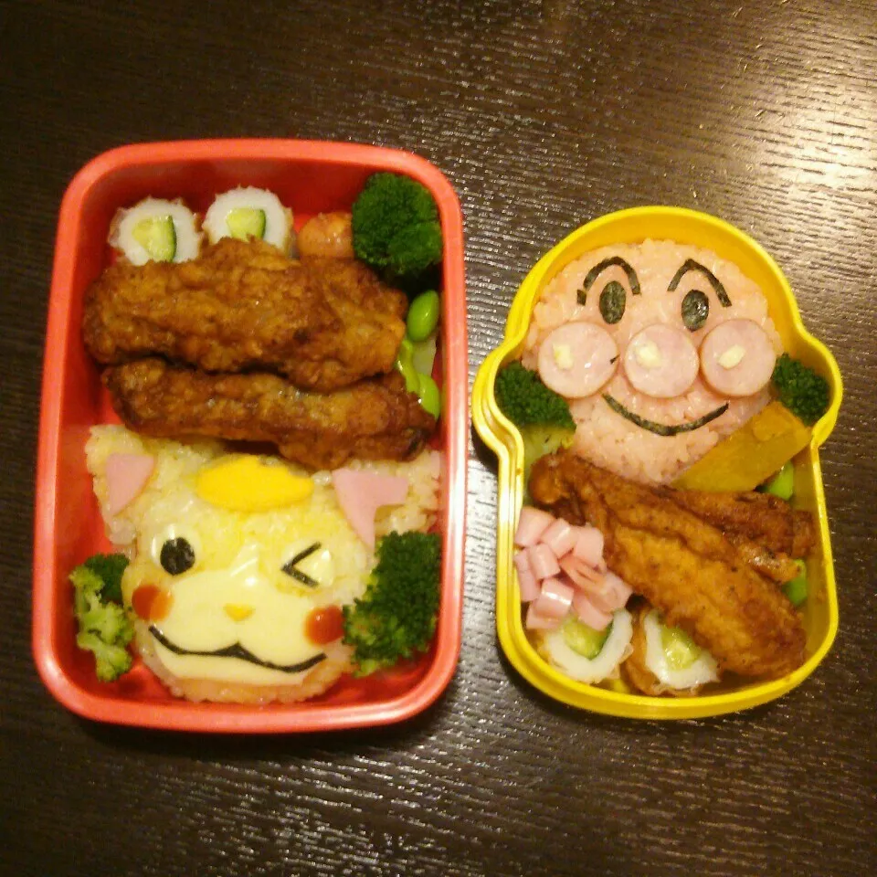 アンパンマンとトムにゃん弁当🍱|Rieさん