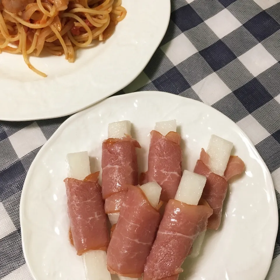 生ハム、ベーコン、ウィンナー、角煮🐷祭り|しろくまさん