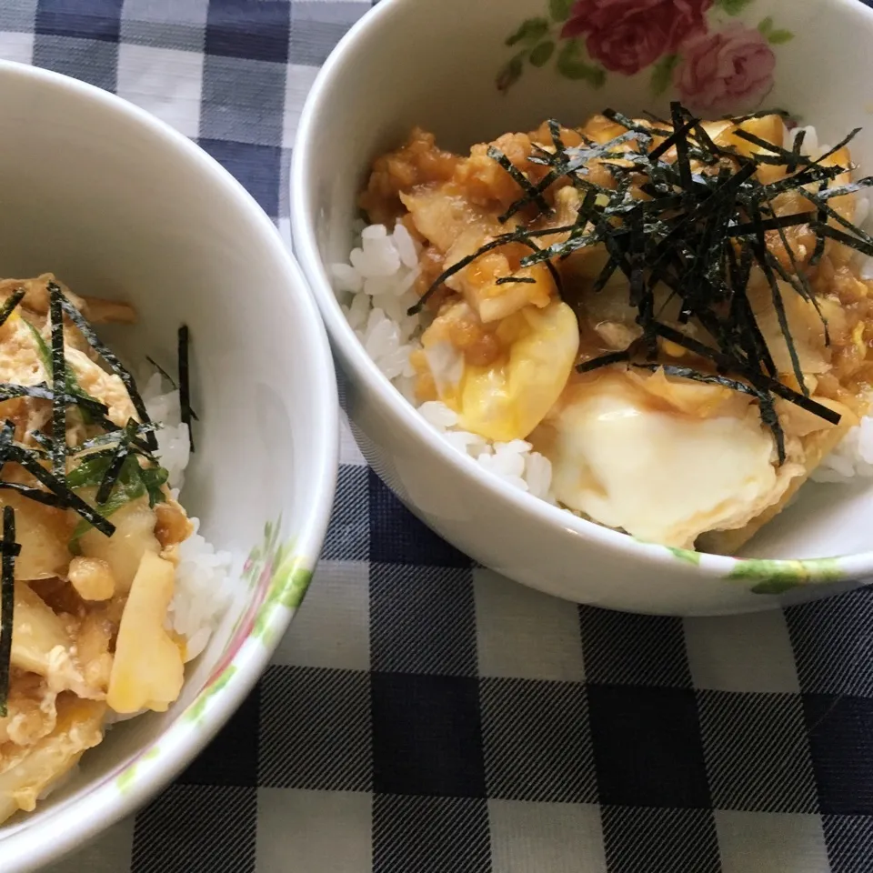 ニポポたぬき丼|しろくまさん