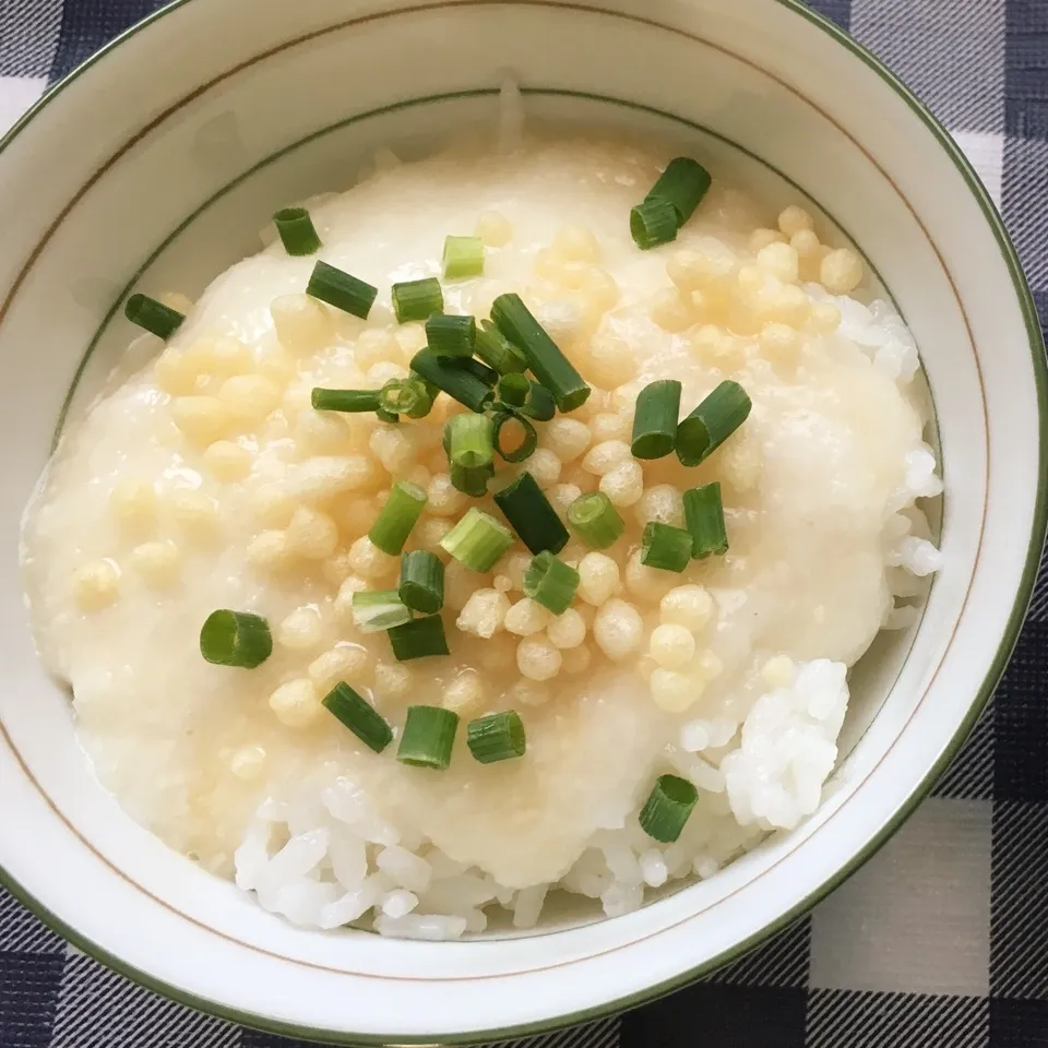 天かすとろろ丼|しろくまさん