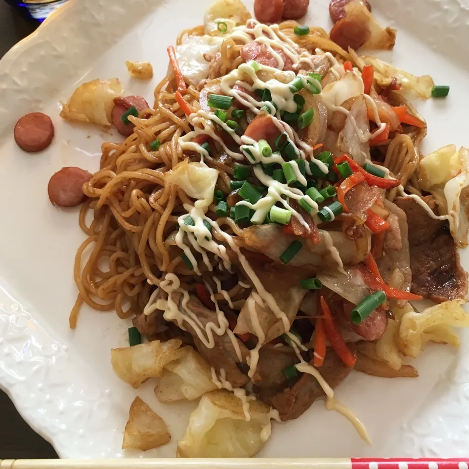 焼きそばランチ|しろくまさん