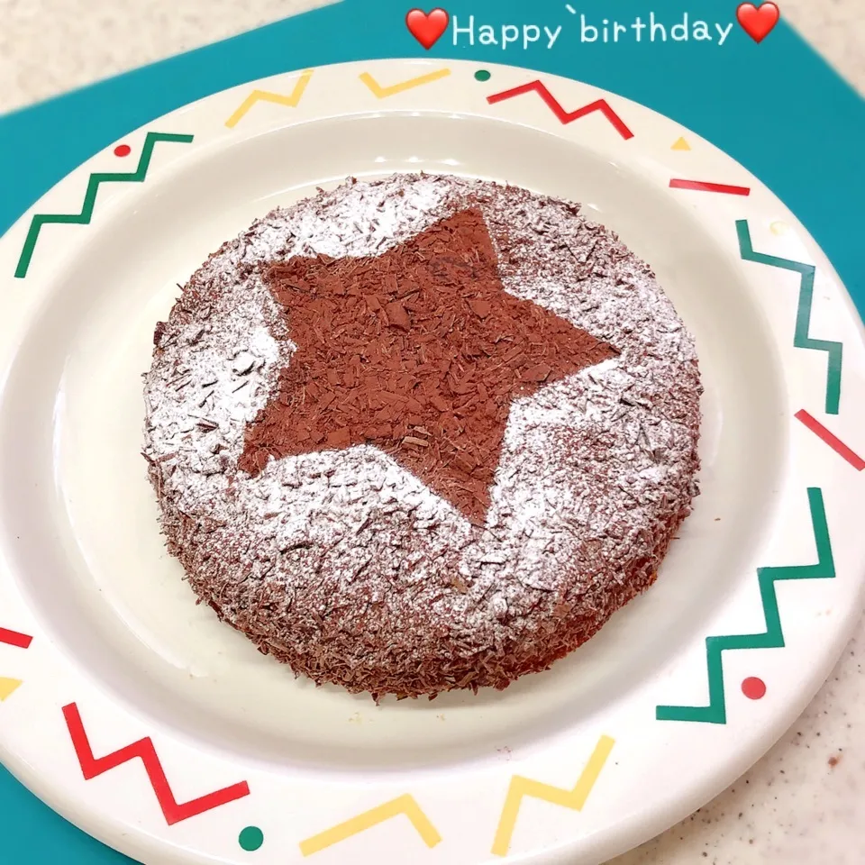 Snapdishの料理写真:❤️星のケーキdeハッピーバースデー❤️|ぷらっとさん