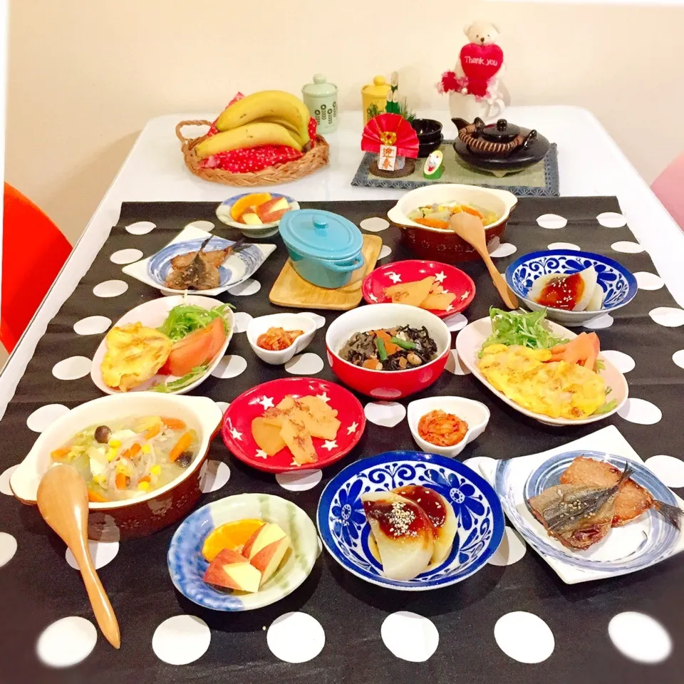 Snapdishの料理写真:♡たっぷり野菜を使ったヘルシーな夕飯♡|ぷらっとさん