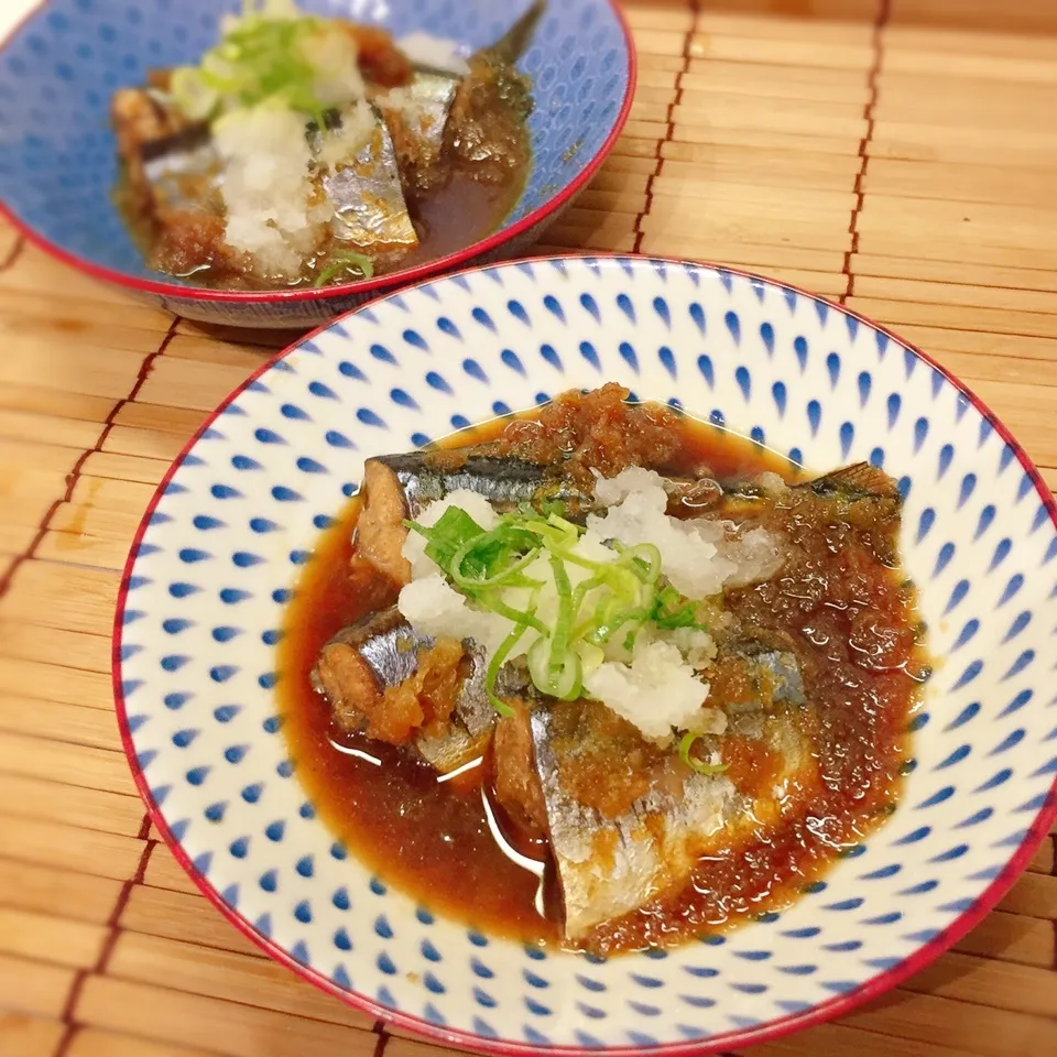 *骨まで柔らか〜圧力鍋で簡単！美味しい♡秋刀魚のおろし煮♡|ぷらっとさん