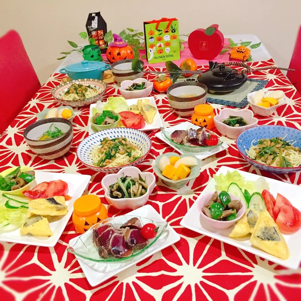 ほうれん草と納豆の「 和風パスタ定食 」|ぷらっとさん