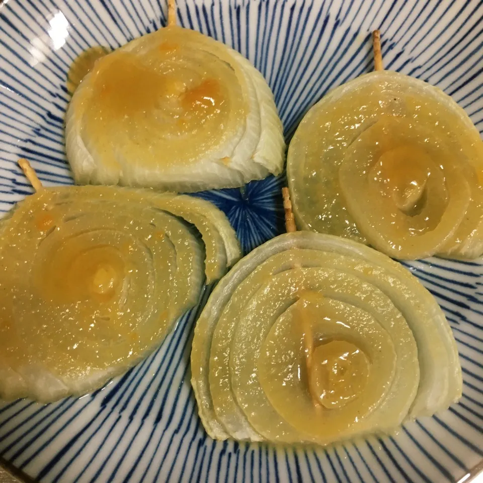 玉ねぎの味噌焼き|しろくまさん