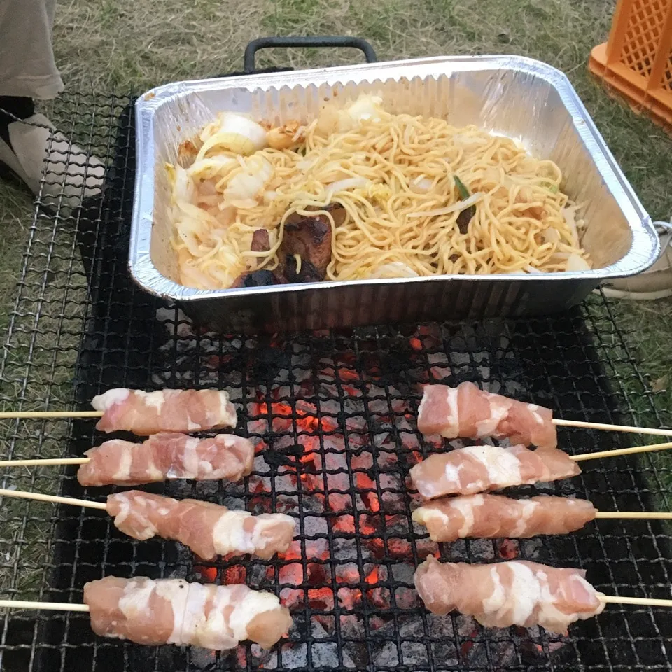 Snapdishの料理写真:夜は焼肉会🐂🐷🐓|しろくまさん