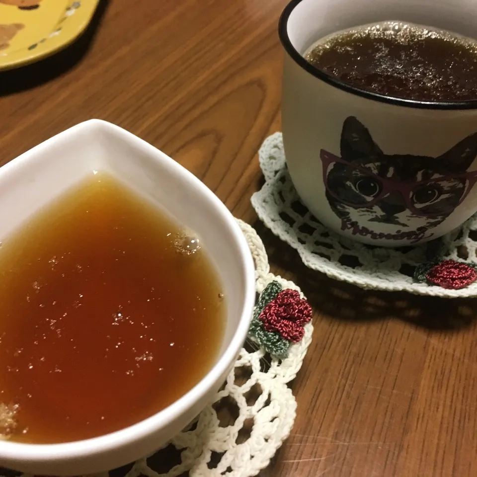 Snapdishの料理写真:黒蜜ゼリー|しろくまさん