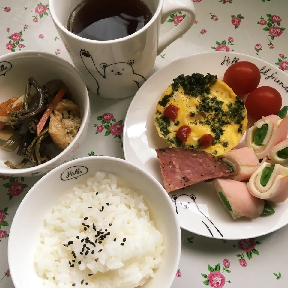 Snapdishの料理写真:朝ごはん🍚|しろくまさん