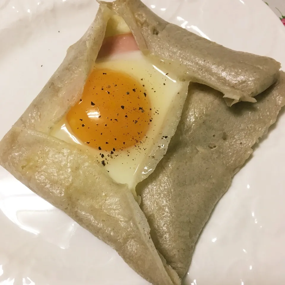 Snapdishの料理写真:そば粉のガレット|しろくまさん