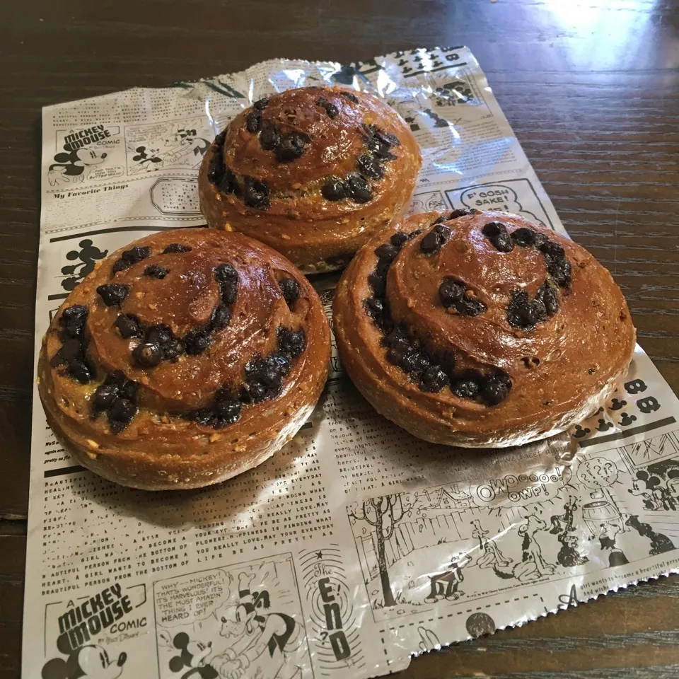 自家製酵母〜レーズン酵母〜チョコ&ピスタチオパン|TOMOさん