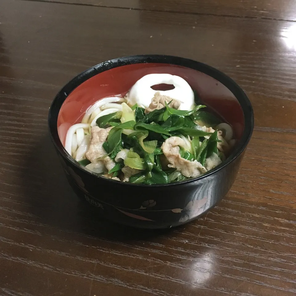 Snapdishの料理写真:ネギたっぷり〜肉うどん|TOMOさん