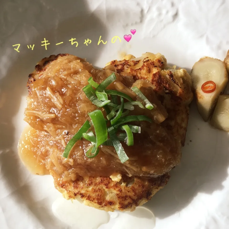 ふわふわ豆腐ハンバーグ|しろくまさん