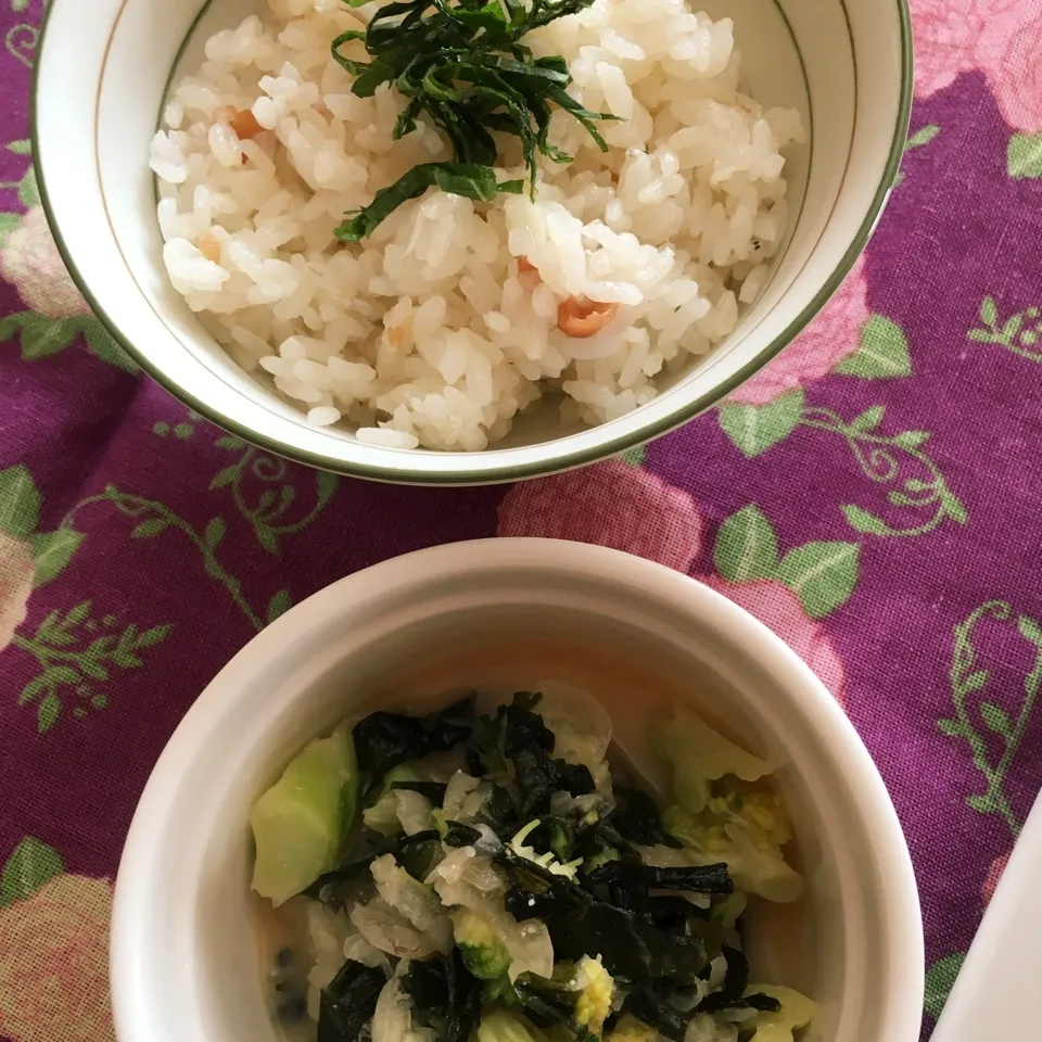 しらす梅ごはん🍚|しろくまさん