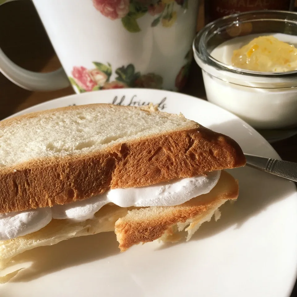 マシュマロサンド🍞|しろくまさん