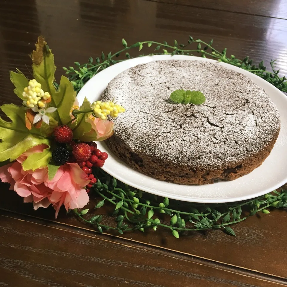 beruちゃん1000投稿おめでとう🎊酒粕チョコケーキ|TOMOさん